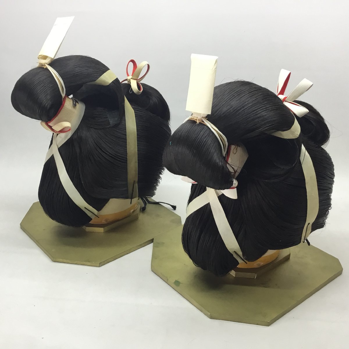 □日本舞踊かつら 花嫁かつら 髪色 自然色 2点 セット まとめて