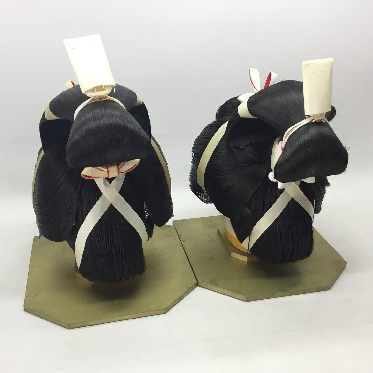 □日本舞踊かつら 花嫁かつら 髪色 自然色 2点 セット まとめて