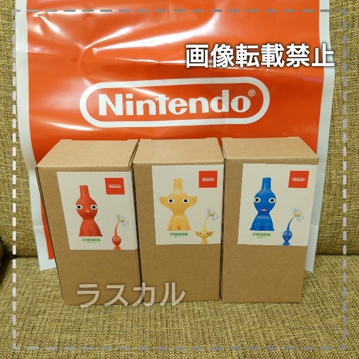 新作グッ ニンテンドー Nintendo ピクミン ショップ袋付 青ピクミン 黄ピクミン 赤ピクミン 3種 一輪挿し その他