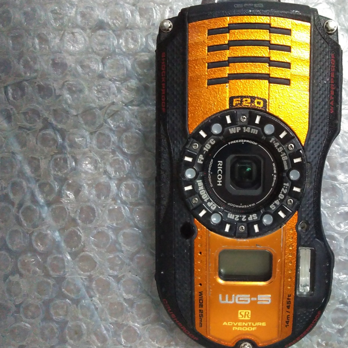 贅沢品 RICOH WG-5 デジカメ ジャンク (オレンジ) GPS リコー