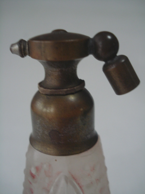 【香水瓶】ビンテージ アトマイザーパフュームボトル パチネ彩色：Vintage Atomizer (検)ルネ・ラリック _画像6