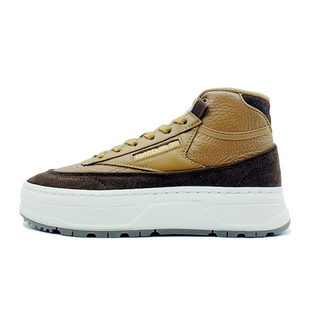 【新品】Reebok Club C Geo Mid / リーボック クラブ C ジオ ミッド / WildBrown×BrushBrown×TrueBeige / 25.0cm【セール】箱付_画像1