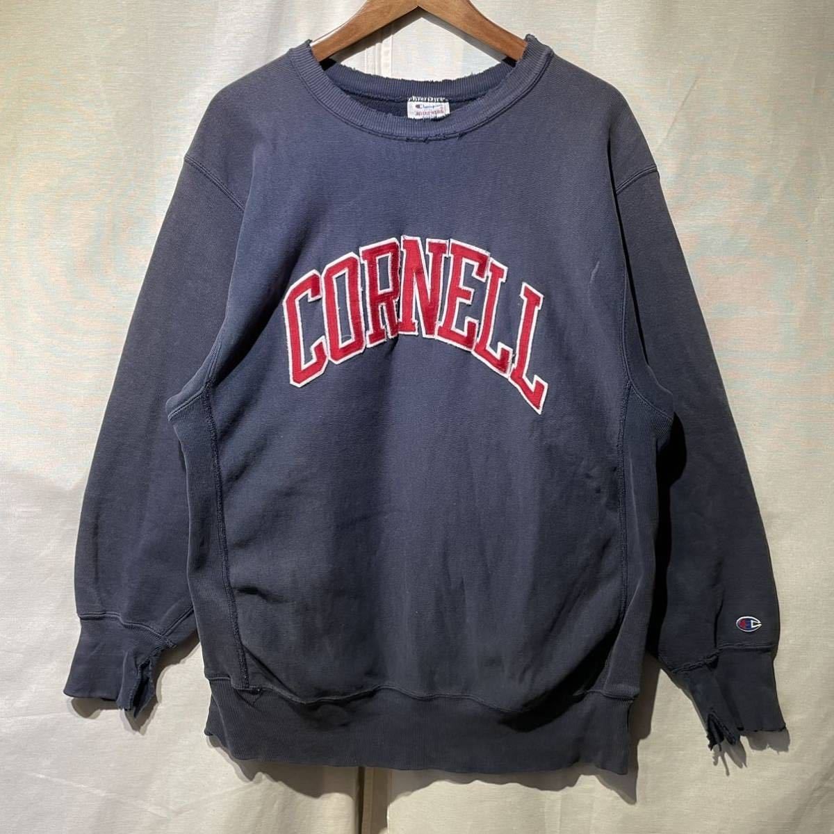 90s Champion リバースウィーブ 2枚タグ USA製 XL ヴィンテージ スウェット トリコ 刺繍タグ チャンピオン 80s