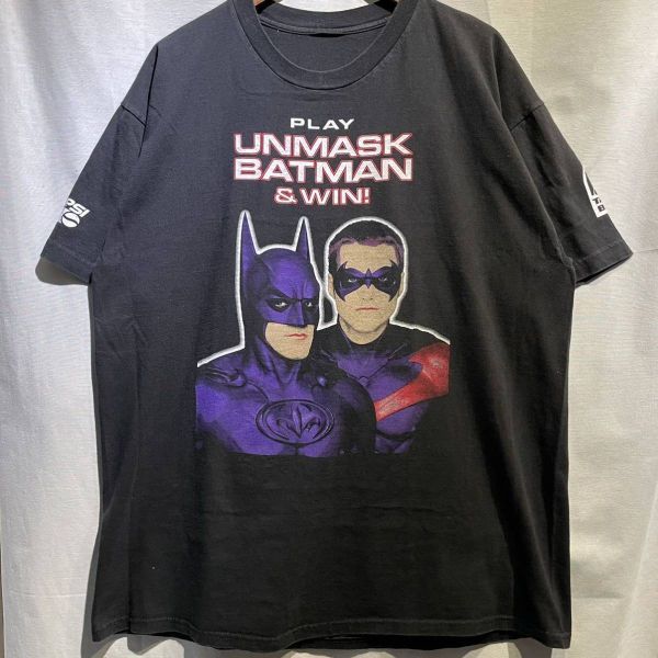 90s BATMAN & ROBIN ムービー 両面プリント Tシャツ ヴィンテージ PEPSI アドバタイジング 企業 USA製 映画 バットマン 90s_画像3