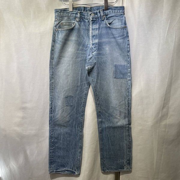 80s Levi’s 501 黒カン デニムパンツ W33 USA製 内股 シングル ビンテージ ハチマル 70s 90s