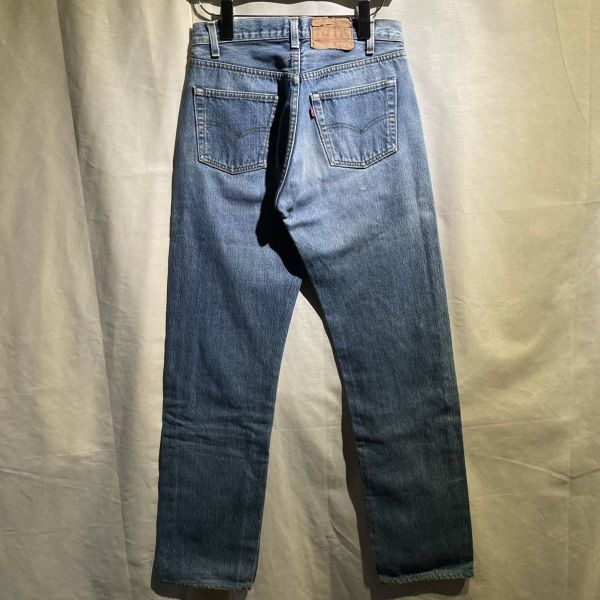 W31 80s Levi's 501 黒カン デニムパンツ 内股シングル ヴィンテージ USA製 ハチマル リーバイス 90s_画像3