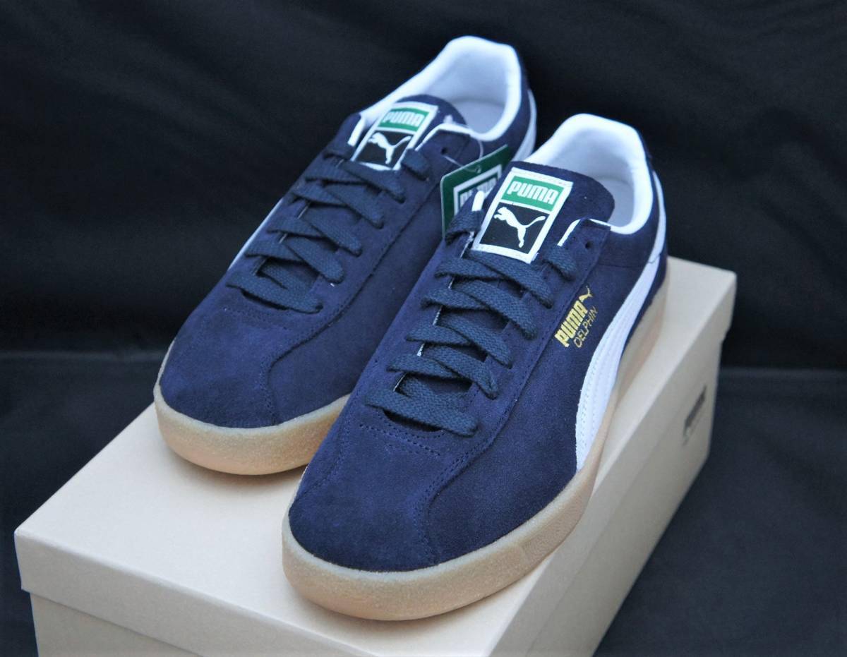 送料無料！【新品】US10 28cm PUMA プーマ DELPHIN OG DEBOSS デルフィン NAVY/WHITE ガムソール 国内正規品 の画像1