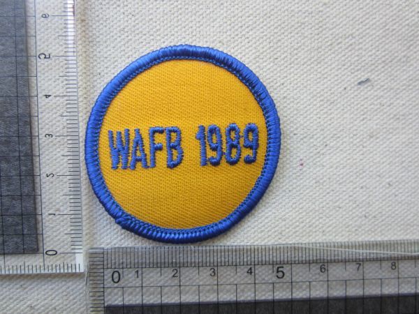 ビンテージ WAFB 1989 ワッペン/パッチ 企業 USA 古着 アメリカ アメカジ カスタム キャップ ワークシャツ 521_画像7