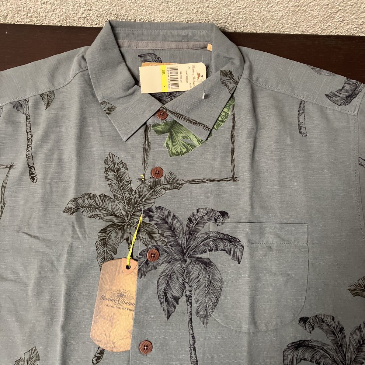 新品TOMMY BAHAMA トミーバハマ シルクアロハシャツ 34267 USAサイズM FO