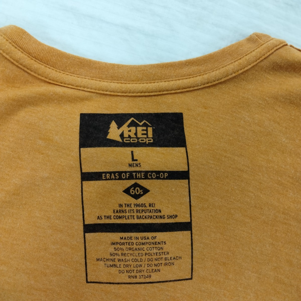  REI coop アールイーアイ 半袖 プリント Tシャツ 60年代 レトロ クラシック アウトドア キャップ スタイル L outdoor camp レイの画像10