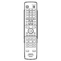 【中古】 シャープ DVD DV-ACW82 DV-ACW85 DV-ACW90用リモコン送信機 0046380198_画像1