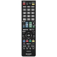 【中古】 SHARP シャープ オプション・消耗品 【0106380471】 液晶テレビ用 リモコン ブラック系_画像1