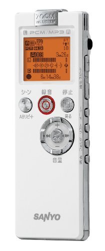 【中古】 SANYO リニアPCMレコーダー ホワイト ICR-PS501RM W