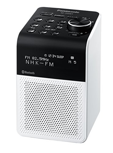 【中古】 パナソニック FM AM 2バンドラジオ RF-200BT-W