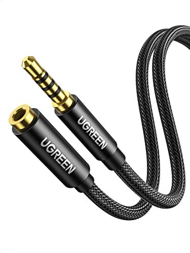 【中古】 UGREEN 3.5mm ステレオミニジャック AUX ケーブル オスオス オーディオケーブル 高耐久性ナイロ_画像1