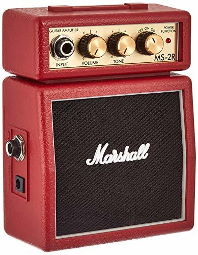 [ б/у ] Marshall Mini усилитель красный MS-2R батарейка адаптор обе соответствует наушники Jack оборудование 