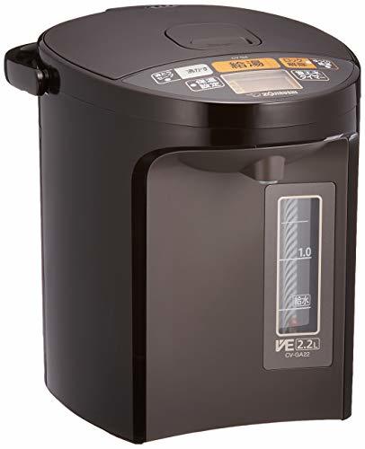 【中古】 ZOJIRUSHI 象印 電気ポット 2.2L 優湯生 省エネ ハイグレード 5段階温度設定 ブラウン CV-