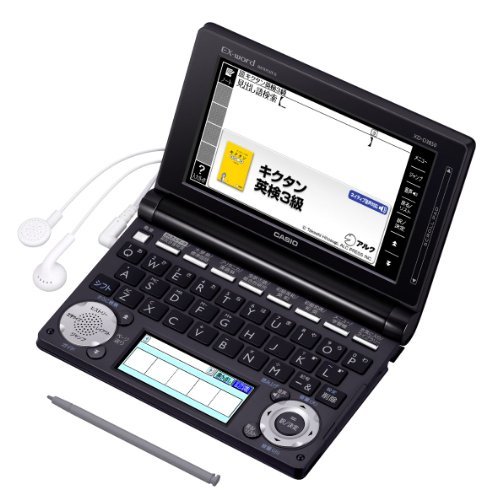 【中古】 CASIO カシオ 電子辞書 EX-word XD-D3850 (130コンテンツ 中学生モデル ブラック)_画像1