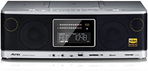 東芝 CDラジオ ハイレゾ対応 Bluetooth Aurex TY-AH1000 (S) ブラック×グレーのサムネイル