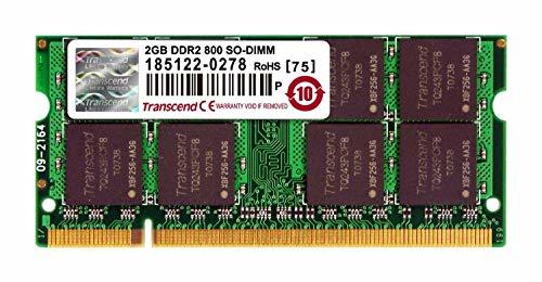 【中古】 Transcend ノートPC用 PC2-6400 (DDR2-800) 2GB 200pin SO-DIMM_画像1