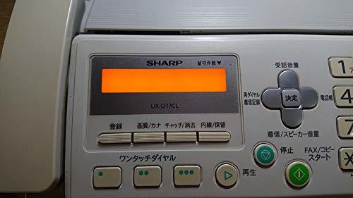 【中古】 SHARP デジタルコードレスFAX 子機1台付き UX-D17CL