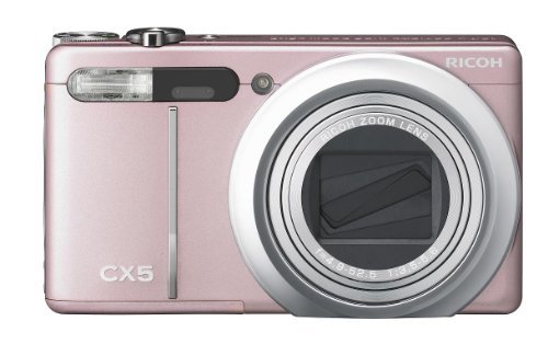 【中古】 RICOH リコー ハイブリッドAFシステム 光学10.7倍ズーム CX5 ローズピンク CX5RP_画像1