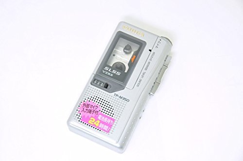 【中古】 AIWA アイワ マイクロカセットレコーダー ミニカセットレコーダー TP-M350 シルバー_画像1