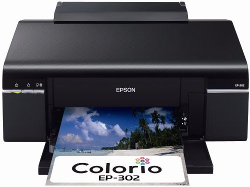 【中古】 EPSON エプソン Colorio インクジェットプリンター EP-302 6色染料インク