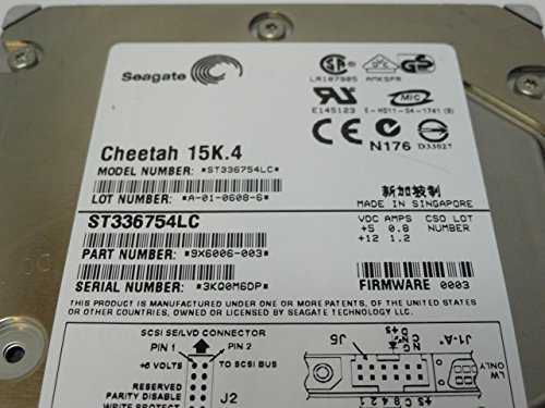 【中古】 Seagate 3.5インチ内蔵HDD 36.7GB Ultra320 15000rpm 8MB 80pin