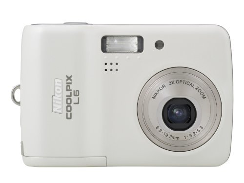 【中古】 Nikon ニコン デジタルカメラ COOLPIX L6 ホワイト COOLPIXL6W_画像1