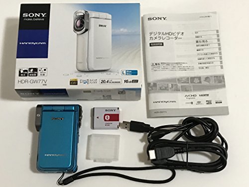 【中古】 ソニー SONY デジタルHDビデオカメラレコーダー ブルー HDR-GW77V L_画像1