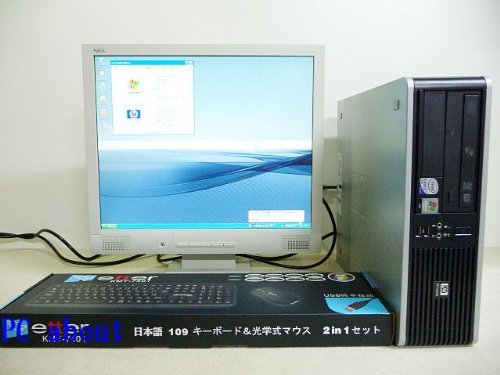 【中古】 ヒューレット・パッカード Compaq dc5800SFF+NANAO 17型【Core2 2.2/2G/80