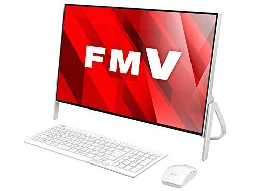【中古】 富士通 23.8型 デスクトップパソコンFMV ESPRIMO FH52 B2 スノーホワイト FMVF52B