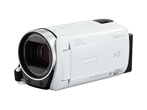 Canon キャノン デジタルビデオカメラ iVIS HF R62 光学32倍ズーム ホワイト IVISHFR