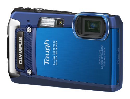 【中古】 OLYMPUS オリンパス デジタルカメラ TG-820 ブルー 10m防水 2m耐落下衝撃 -10℃耐低温 1