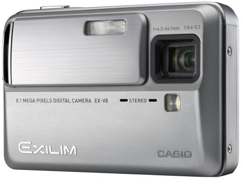 【中古】 CASIO カシオ デジタルカメラ EXILIM (エクシリム) Hi-ZOOM シルバー EX-V8SR_画像1