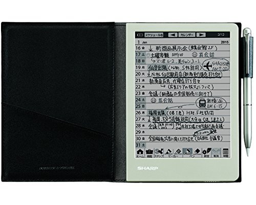 【中古】 SHARP シャープ 電子ノート 電子メモ WG-S30-B 手帳機能付き ブラック系