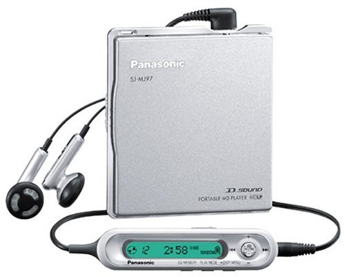 [ б/у ] Panasonic портативный MD плеер серебряный SJ-MJ97-S