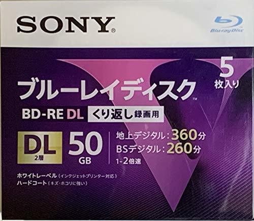 【中古】 SONY ソニー ブルーレイ BD-RE 2倍速 2層 Vシリーズ 5BNE2VLPS2 ( 5枚入 )_画像1