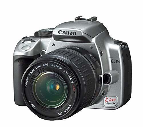 【中古】 Canon キャノン EOS KISS デジタル N シルバー レンズキット 0128B002_画像1