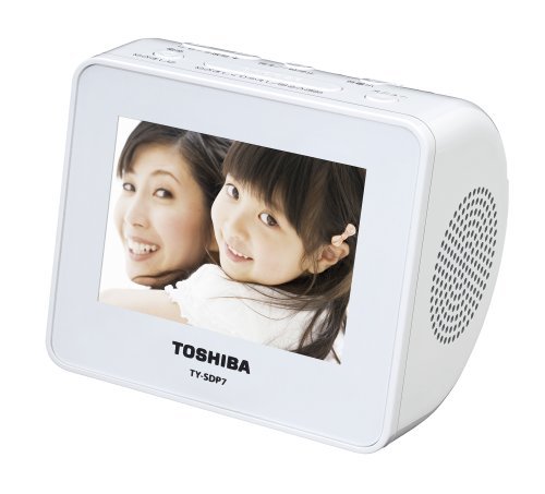 【中古】 TOSHIBA CUTEBEAT DIGITAL SD FMオーディオフォトボックス ホワイト TY-SDP7_画像1