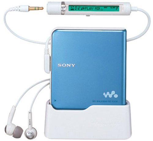 【中古】 SONY MZ-E630 L MDウォークマン ブルー_画像1