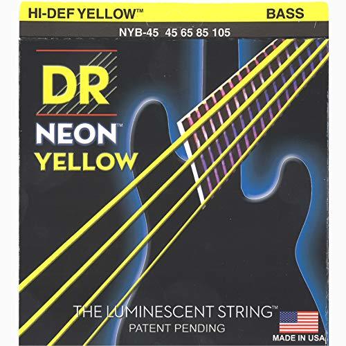 [ used ] DR bass string NEON nickel plating yellow color ko-tedo.045-.105 NYB-45