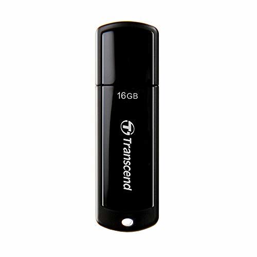 【中古】 トランセンド USBメモリ 16GB USB 3.1 キャップ式 PS4動作確認済 TS16GJF700 ブラ_画像1
