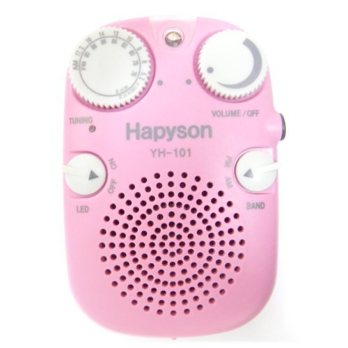 【中古】 ハピソン(Hapyson) LEDライト付き防水ラジオ ピンク YH-101-P_画像1