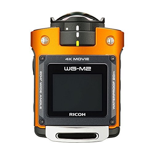 【中古】 RICOH リコー 防水アクションカメラ WG-M2 オレンジ 4K動画 超広角204度 ハウジング不要 防水_画像1