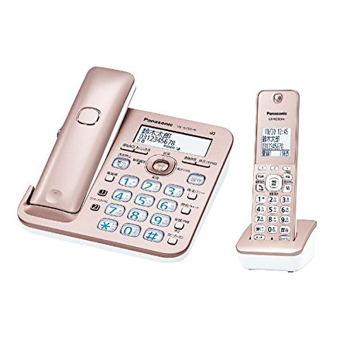 【中古】 Panasonic パナソニック 電話機 RU・RU・RU VE-GZ50DL-N ピンクゴールド