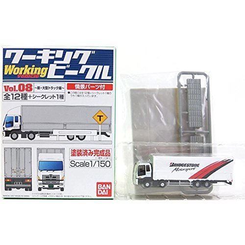 【中古】 バンダイ 1/150 ワーキングビークル Vol.8 新・大型トラック編 ISUZU GIGA ブリヂストン_画像1