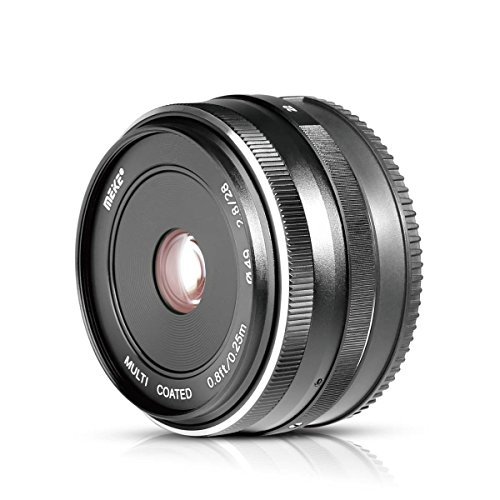 Meike 固定焦点レンズ 単焦点レンズ 28mm F2.8 ミラーレースカメラ対応 APS-C手動フォーカスのサムネイル
