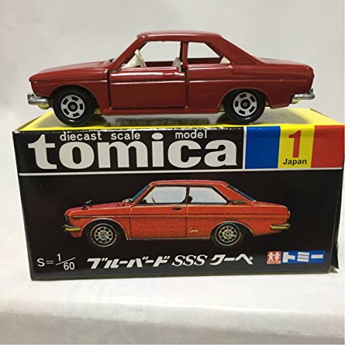 【中古】 トミカ黒箱トミカ30周年記念復刻商品ブルーバードSSSクーペ1/60 当時物_画像1